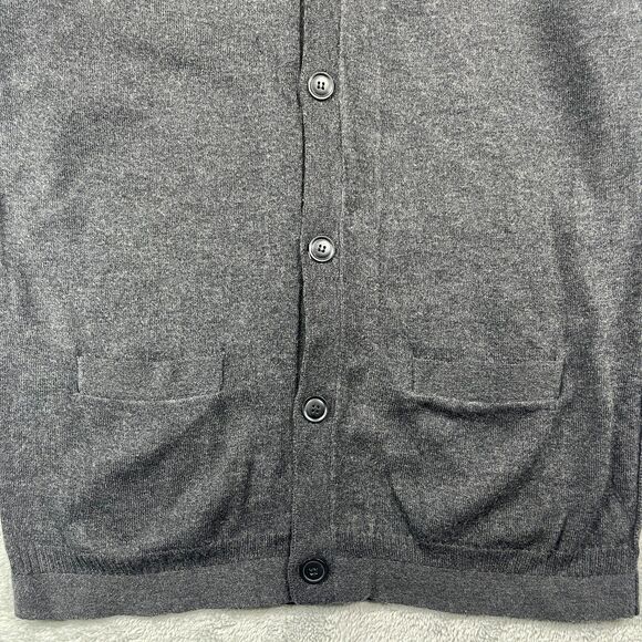 AG Adriano Goldschmied Cardigan Sweater Mens Medium Gray Pockets Long Sleeve - Picture 5 of 9